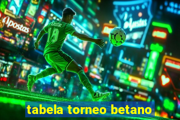 tabela torneo betano